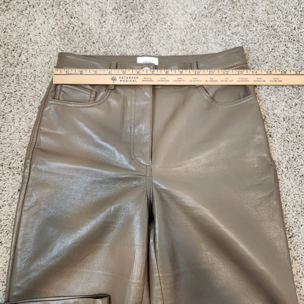 Aritzia Wilfred Melina Faux Leather Pants Size 4 - Picture 4 of 9
